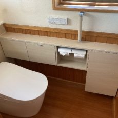 清潔で節水・おそうじ 楽々なトイレに交換しました。の画像